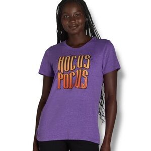 Way to Celebrate Women’s Purple Halloween Hocus Pocus Graphic Tee NWOT